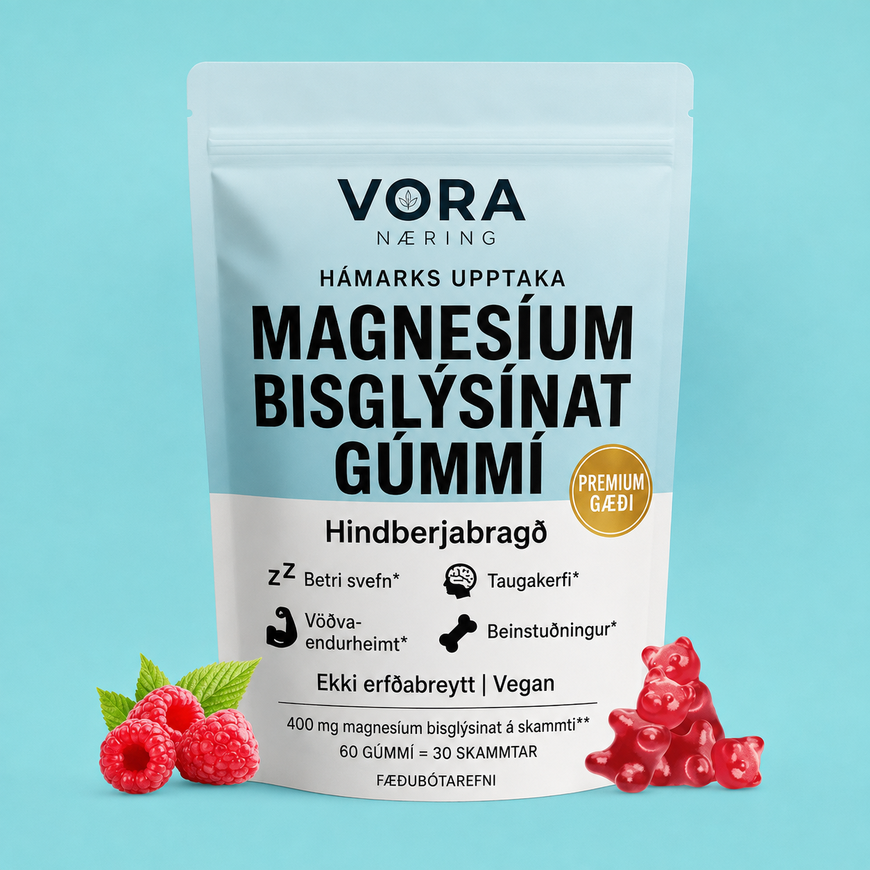 VORA Nutrition Magnesium Bisglycinate Gummies